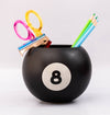 Classic Black Round 8 Ball Vase or Pen Holder