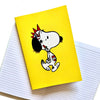 Punk Rock Tattoo Snoopy Yellow A5 Notebook
