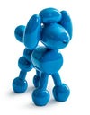 Blue Balloon Poodle Dog Sculpture