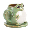 Cute Frog Shaped Mug on Lily Pad Coaster