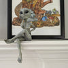 Flirty' 10” H Female Alien Blowing Kiss Shelf Sitter