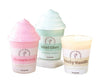 Ice Cream Cone Scented Candle Pots - Mint, Strawberry or Vanilla