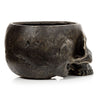 Dark Resin Indoor or Outdoor Skull Planter