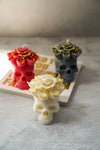 Skull Soy Wax Candles - Red, Ivory or Grey