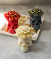Skull Soy Wax Candles - Red, Ivory or Grey