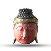 Buddha Head Wall Plaques - Red/Blue/Green