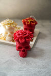 Skull Soy Wax Candles - Red, Ivory or Grey