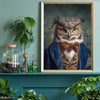 Noble Owl Animal Portrait Art Print