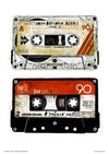 Retro Cassette Tapes Pop Art Poster A3