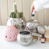 Retro Silver Disco Ball Planter/Vase