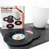 Set of 6 Retro Vinyl Record Design Coasters