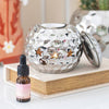 Funky Silver Disco Ball Oil Burner