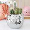 Retro Silver Disco Ball Planter/Vase