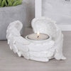 Glitter Angel Wing Candle Holder