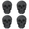 Set Of 4 Grey Skull Coasters