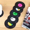 Set of 6 Retro Vinyl Record Design Coasters