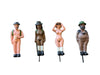 Naked Ramblers Mini Plant Pot Figurines