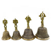 Ornate Traditional Brass Tibetan Tingsha Bells in 4 Sizes