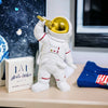 Singing Astronaut Sculpture with Microphone