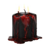 Vampire Tears Dripping Black & Red Pillar Candles