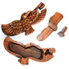 Spread Eagle Bali Wooden Magic Puzzle Trinket Box