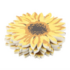 Summer Sunflower Shape Set of 4 Coasters