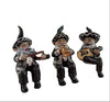 Set of 3 Mariachi Band Gnomes Shelf Sitter Indoor / Outdoor Statues