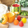 Tropical Fruit Shaped Candles Set of 4