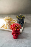 Skull Soy Wax Candles - Red, Ivory or Grey