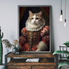 Regal Cat Portrait A4 Poster Print