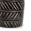 Greek Style Lombok Black Zig Zag Terracotta Taper Vase