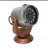 Vintage Retro Steel Effect Search Light Clock 28cm