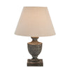 Antique Style Grey Washed Wood Incia Table Lamps in 4 Styles