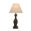 Antique Style Grey Washed Wood Incia Table Lamps in 4 Styles