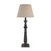 Antique Style Grey Washed Wood Incia Table Lamps in 4 Styles