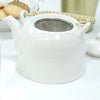 Classic White Teapot with 6 Cups Set
