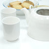 Classic White Teapot with 6 Cups Set