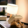 Wooden Robot Shape Foldable Table Lamp