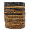 Java Banana Leaf Handwoven Baskets/Vases - Natural/Black