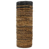 Java Banana Leaf Handwoven Baskets/Vases - Natural/Black