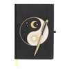 Yin Yang Journal with Black & Gold Obsidian Pen