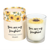 You Are My Sunshine Candle with 3D Sunflower