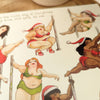Nine Pole Dancing Ladies Cheeky Christmas Card