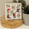 Nine Pole Dancing Ladies Cheeky Christmas Card