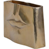 Large Gold Lip Imprint Decorative Vase