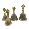 Ornate Traditional Brass Tibetan Tingsha Bells in 4 Sizes