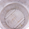 Natural or Whitewashed Wooden Beer Barrel Table or Stool with Internal Storage