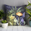 Midnight Jungle Colourful Tropical Velvet Cushion