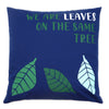 Set of 3 x We are Leaves on the Same Tree Cushion Covers - Yellow, Blue and Natural