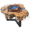Blue Resin & Tamarind Wood Fusion Artisan Coffee Table